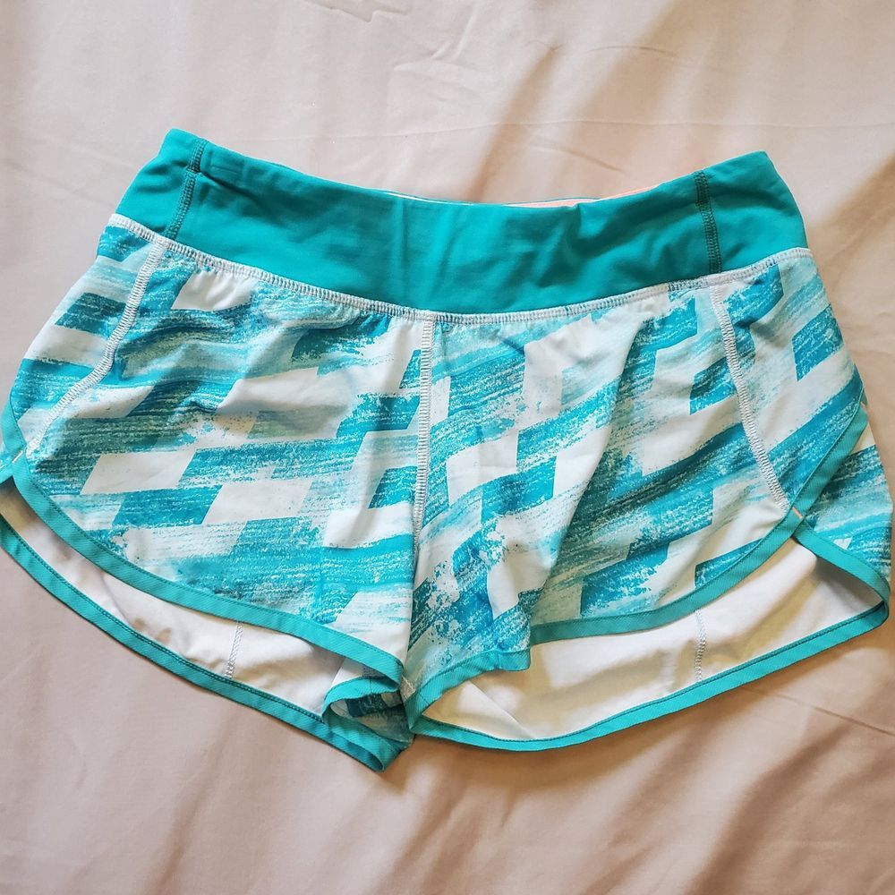 IVIVVA by LuLuLemon Youth‎ Girl's 14 Speedy Shorts w/ Zip Pocket Teal